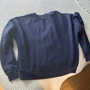 Hey Gang blue boxy sweatshirt